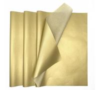 MORAINJAY 60 Fogli di Carta Velina oro, carta crespa, per Confezioni Regalo, Artigianato Fai da Te, Compleanno, Matrimonio, Natale, Halloween, Carta Imballaggio Regali (50x70 cm)