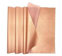MORAINJAY 60 Fogli di Carta Velina Oro rosa, carta crespa, per Confezioni Regalo, Artigianato Fai da Te, Compleanno, Matrimonio, Natale, Halloween, Carta Imballaggio Regali (50x70 cm)