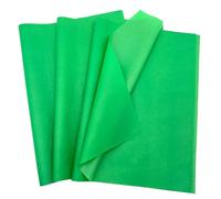 MORAINJAY 60 Fogli di Carta Velina Verde, carta crespa, per Confezioni Regalo, Artigianato Fai da Te, Compleanno, Matrimonio, Natale, Halloween, Carta Imballaggio Regali (50x70 cm)
