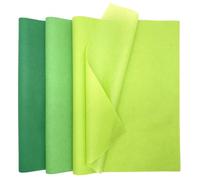 MORAINJAY 60 Fogli di Carta Velina Verde, carta crespa, per Confezioni Regalo, Artigianato Fai da Te, Compleanno, Matrimonio, Natale, Halloween, Carta Imballaggio Regali (50x70 cm)