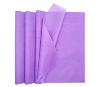 MORAINJAY 60 Fogli di Carta Velina Viola, carta crespa, per Confezioni Regalo, Artigianato Fai da Te, Compleanno, Matrimonio, Natale, Halloween, Carta Imballaggio Regali (50x70 cm)