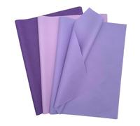 MORAINJAY 60 Fogli di Carta Velina Viola, carta crespa, per Confezioni Regalo, Artigianato Fai da Te, Compleanno, Matrimonio, Natale, Halloween, Carta Imballaggio Regali (50x70 cm)