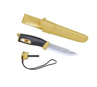 Morakniv Companion Spark - Coltello fisso unisex da adulto, manico, lama: 104 mm, colore: Giallo