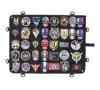 Morale Pannello patch Supporto HOMURY Tattica Militare Pieghevole, Display Board con Gancio e Anello per Combattimento (Nero, 62.5 x 48.5 cm)