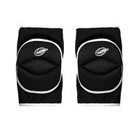 Morale Sport ginocchiera pallavolo con imbottitura snodata e foro posteriore (Media, Nero)