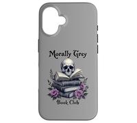 Moralmente Grigio Libro Club Gotico Vintage Style Custodia per iPhone 16