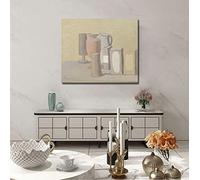 Morandi Opere d'arte Stampa su Tela Natura Morta Schizzo Riproduzioni Famose Arte della Parete della Tela per Soggiorno Stampe su Tela Wall Art 40x48cm Senza Cornice