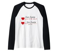 Morando en Cristo, Dependiente de Cristo, Siervo Fiel Maglia con Maniche Raglan