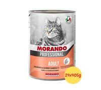 Morando Professional Gatto Adult Bocconcini con Salmone e Gamberetti - 24x405g