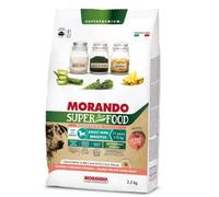 Morando SuperPetFood Dog Adult Mini Sensitive Monoprotein formula Salmone e orzo 2.5 kg - Crocchette monoproteiche cane - 1° ORDINE? scegli lo sconto BZR5 / BZR20 + 200 punti fedeltà