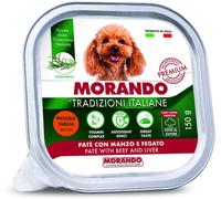 MORANDO Tradizioni Italiane Mini Dog Vaschetta Multipack 22x150G MANZO E FEGATO