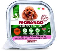 MORANDO Tradizioni Italiane Mini Dog Vaschetta Multipack 22x150G SUINO CAROTE E FAGIOLINI