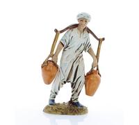Moranduzzo Acquaiolo per Presepe da Cm 12 Scala 1:15 -Statuine Presepe Indistruttibili - Stile 700', Pittura Rifinita a Mano, Prodotto Ufficiale, Made in Italy, Scultore M. Landi