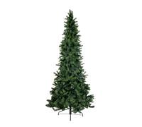 Moranduzzo - Albero di Natale Slim Verde Abete Artificiale Luxury “Monte Cimone ” - 240 cm Ø 87 cm, 1542 Rami Folti e Densi, Real Touch PE/PVC, Apertura ad Ombrello, Aspetto Realistico Naturale