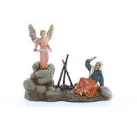 Moranduzzo Annunciazione per Presepe da Cm 10 Scala 1:20 - Statuine Presepe Indistruttibili - Stile Arabo, Pittura Rifinita a Mano, Prodotto Ufficiale, Made in Italy, Scultore M. Landi