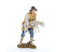 Moranduzzo Buon Pastore per Presepe da Cm 12 Scala 1:15 -Statuine Presepe Indistruttibili - Stile 700', Pittura Rifinita a Mano, Prodotto Ufficiale, Made in Italy, Scultore M. Landi