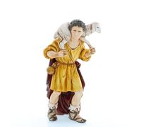 Moranduzzo Buon Pastore per Presepe da Cm 13 Scala 1:15 - Statuine Presepe Indistruttibili - Stile 700', Pittura Rifinita a Mano, Prodotto Ufficiale, Made in Italy, Scultore M. Landi