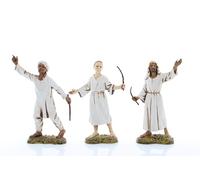 Moranduzzo Cammellieri Arabi per Presepe da 10 cm - Set 3 Figure, Scala 1:20 - STANDARD 10, Stile '700, Rifiniti a Mano, Prodotto Ufficiale, Made in Italy, Scultore M. Landi