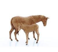 Moranduzzo Cavallo e Puledro H. max 5,5 cm per Presepe da Cm 8 Scala 1:22 - STANDARD 8 - Statuine Indistruttibili, Pittura Rifinita a Mano, Prodotto Ufficiale, Made in Italy, Scultore M. Landi