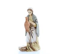 Moranduzzo Donna con Brocca per Presepe da Cm 11 - STANDARD 11 - Scala 1:20 - Statuina Indistruttibile, Dipinta a Mano, Prodotto Ufficiale, Scultore M. Landi