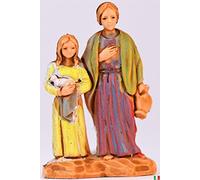 Moranduzzo Donna e Bimba con Colomba, Multicolore, 3.5 cm
