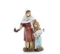 Moranduzzo Donna Incinta per Presepe da Cm 10 Scala 1:20 - Statuine Presepe Indistruttibili - Stile Arabo, Pittura Rifinita a Mano, Prodotto Ufficiale, Made in Italy, Scultore M. Landi