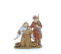 Moranduzzo Inginocchiato con Bimbo per Presepe da Cm 10 - STANDARD 10 - Statuine Indistruttibili, Stile Arabo, Pittura Rifinita a Mano, Prodotto Ufficiale, Made in Italy, Scultore M. Landi