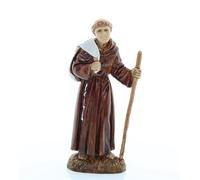 Moranduzzo Monaco per Presepe da Cm 10 Scala 1:20 - Statuine Presepe Indistruttibili - Stile 700', Pittura Rifinita a Mano, Prodotto Ufficiale, Made in Italy, Scultore M. Landi