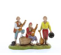 Moranduzzo Musicanti Adatti a Presepe da 6 cm Scala 1:32 - MINI 6 - Statuina Indistruttibile, Stile '700, Rifinita a Mano, Scultore M. Landi, Made in Italy