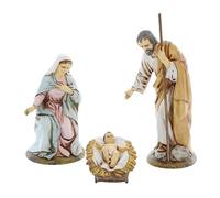 Moranduzzo Natività 3 Soggetti per Presepe da Cm 16 Scala 1:10 - Statuine Presepe Indistruttibili - Stile 700', Pittura Rifinita a Mano, Prodotto Ufficiale, Made in Italy, Scultore M. Landi