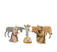 Moranduzzo Natività 6 Soggetti per Presepe da Cm 11 Scala 1:20 - Statuine Presepe Indistruttibili - Stile 700', Pittura Rifinita a Mano, Prodotto Ufficiale, Made in Italy, Scultore M. Landi
