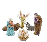 Moranduzzo Natività 6 Soggetti per Presepe da Cm 13 Scala 1:15 -Statuine Presepe Indistruttibili - Stile 700', Pittura Rifinita a Mano, Prodotto Ufficiale, Made in Italy, Scultore M. Landi