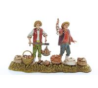 Moranduzzo Ortolani per Presepe da Cm 10 Scala 1:20 - Statuine Presepe Indistruttibili - Stile 700', Pittura Rifinita a Mano, Prodotto Ufficiale, Made in Italy, Scultore M. Landi