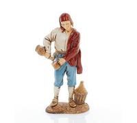Moranduzzo Oste Napoletano per Presepe da Cm 12 Scala 1:15 -Statuine Presepe Indistruttibili - Stile 700', Pittura Rifinita a Mano, Prodotto Ufficiale, Made in Italy, Scultore M. Landi