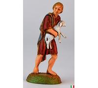 Moranduzzo Pastorello con Agnello, 6 cm, Multicolore
