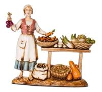 Moranduzzo Pastori Statuina Ortolana 8 cm per presepe Landi
