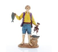Moranduzzo Pescatore Napoletano per Presepe da Cm 12 Scala 1:15 -Statuine Presepe Indistruttibili - Stile 700', Pittura Rifinita a Mano, Prodotto Ufficiale, Made in Italy, Scultore M. Landi