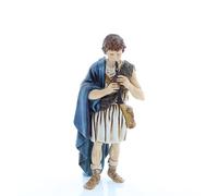 Moranduzzo Pifferaio per Presepe da Cm 13 Scala 1:15 - Statuine Presepe Indistruttibili - Stile 700', Pittura Rifinita a Mano, Prodotto Ufficiale, Made in Italy, Scultore M. Landi