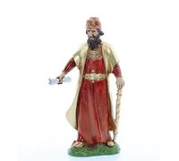 Moranduzzo Re Erode per Presepe da Cm 12 Scala 1:15 -Statuine Presepe Indistruttibili - Stile 700', Pittura Rifinita a Mano, Prodotto Ufficiale, Made in Italy, Scultore M. Landi