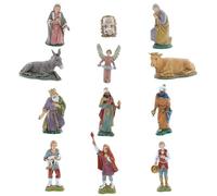 Moranduzzo Set 12 Personaggi Natività per Presepe da 10 cm - STANDARD 10 - Scala 1:20 - Statuine Indistruttibili, Pittura a Mano, Scultore M. Landi, Made in Italy