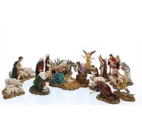 Moranduzzo Set 14 Personaggi per Presepe da Cm 9 - Scala 1:22 - STANDARD 9 - Statuine Indistruttibili, Dipinte a Mano, Prodotto Ufficiale, Made in Italy, Scultore M. Landi