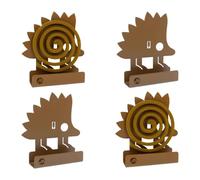 Moranduzzo - Set 4 Porta Zampironi Spike in Metallo - Made in Italy, Prodotto di Design Italiano - Collezione Signora Flaim (Confezione 4 Pezzi)