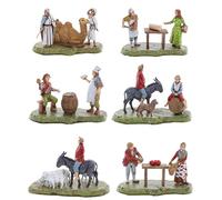 Moranduzzo Set 6 Pastori per Presepe da Cm 6 Scala 1:32 - MINI 6 - Statuine Indistruttibili, Stile ‘700, Rifinite a Mano, Scultore M. Landi, Made in Italy