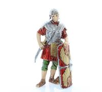 Moranduzzo Soldato Romano con Scudo per Presepe da Cm 13 Scala 1:15 - Statuine Presepe Indistruttibili - Stile 700', Pittura Rifinita a Mano, Prodotto Ufficiale, Made in Italy, Scultore M. Landi