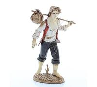 Moranduzzo Viandante per Presepe da Cm 12 Scala 1:15 -Statuine Presepe Indistruttibili - Stile 700', Pittura Rifinita a Mano, Prodotto Ufficiale, Made in Italy, Scultore M. Landi