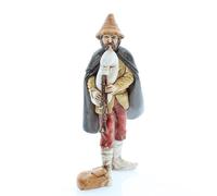 Moranduzzo Zampognaro per Presepe da Cm 11 - STANDARD 11 - Scala 1:20 - Statuina Indistruttibile, Dipinta a Mano, Prodotto Ufficiale, Scultore M. Landi