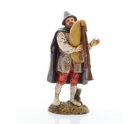 Moranduzzo Zampognaro per Presepe da Cm 12 Scala 1:15 -Statuine Presepe Indistruttibili - Stile 700', Pittura Rifinita a Mano, Prodotto Ufficiale, Made in Italy, Scultore M. Landi