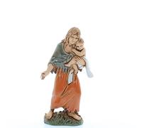 Moranduzzo Zingara per Presepe da Cm 10 Scala 1:20 - Statuine Presepe Indistruttibili - Stile 700', Pittura Rifinita a Mano, Prodotto Ufficiale, Made in Italy, Scultore M. Landi