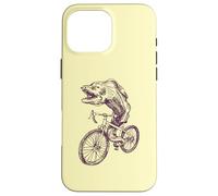 Moray Anguilla Bicicletta Divertente Biker Pesce Bici Custodia per iPhone 16 Pro Max