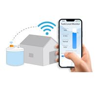 Moray ME201W Tuya App Rilevamento del livello dell'acqua ad ultrasuoni Sensore del livello dell'acqua con indicatore di livello del liquido remoto ad alta precisione